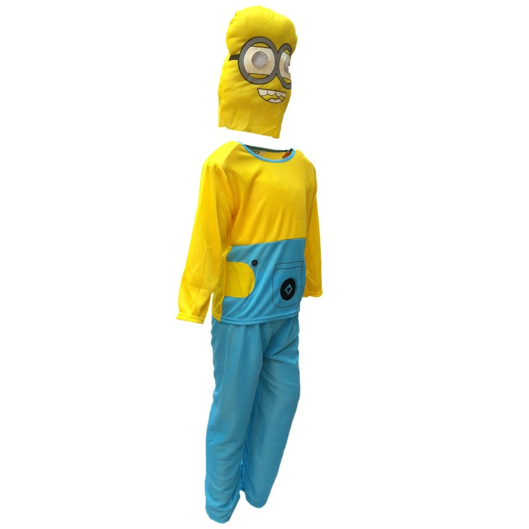 KFD Minnion Fancy dress for kids,Diseny Cartoon Costume for Annual function/Theme Party/Stage Shows/Competition/Birthday Party Dress