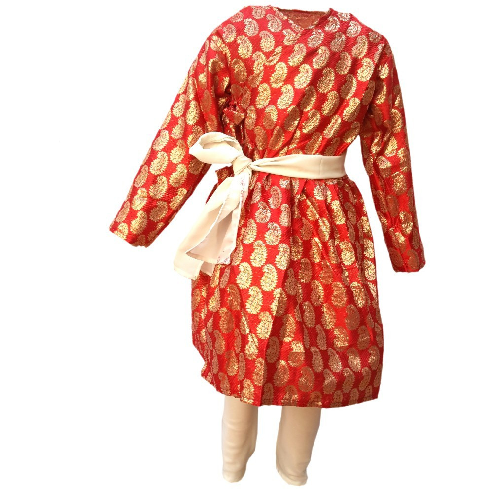 KFD Gujrati Boy Green Color fancy dress for kids,Indian State Traditional Wear for Annual function/Theme party/Competition/Stage Shows Dress