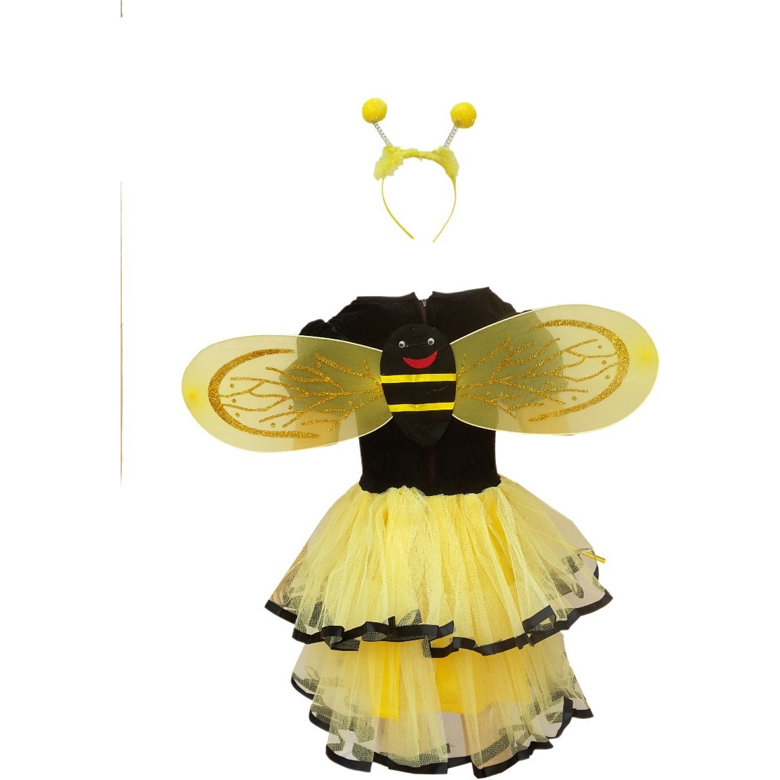 KFD Bumbel Bee Girl fancy dress for kids,Insect Costume for Annual function/Theme Party/Competition/Stage Shows Dress