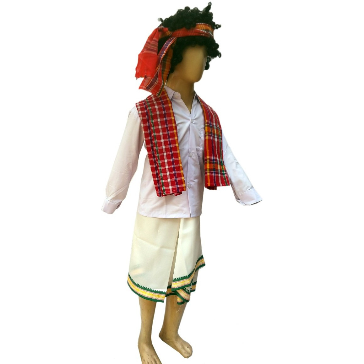 KFD Tripura Boy fancy dress for kids,Indian State Traditional Wear for Annual function/Theme Party/Competition/Stage Shows/Birthday Party Dress