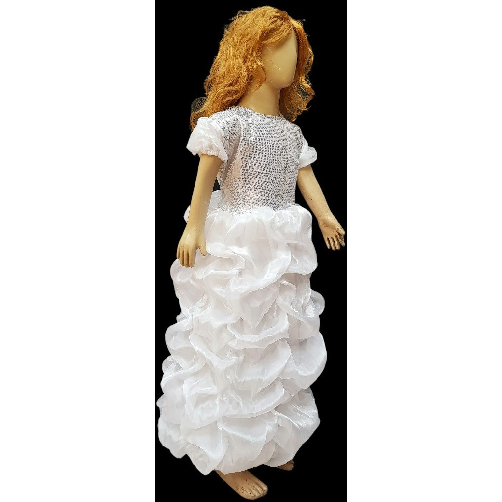 KFD white long gown LCD for fairy and angel