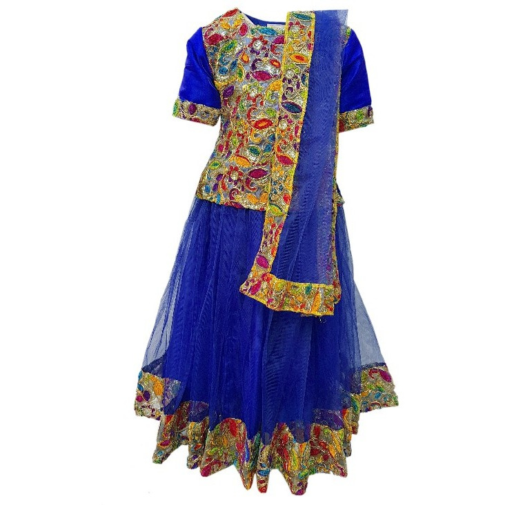 Kaku Fancy Dresses Saree In Yellow Color,Indian State/Dance Costume For Kids