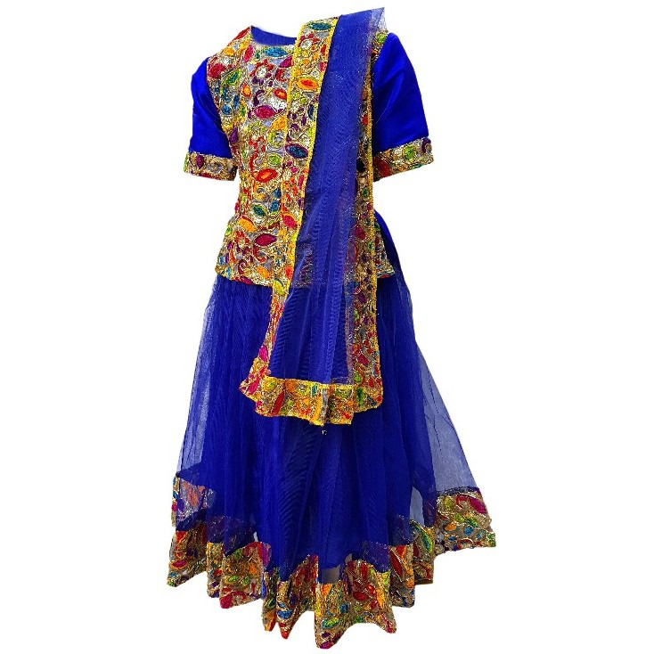 Kaku Fancy Dresses Saree In Yellow Color,Indian State/Dance Costume For Kids