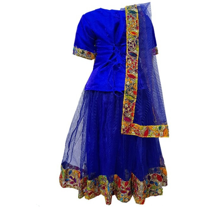 Kaku Fancy Dresses Saree In Yellow Color,Indian State/Dance Costume For Kids