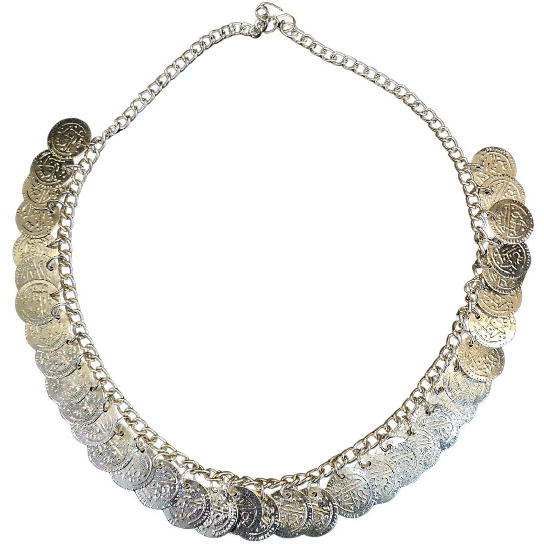 Kids Silver Coin Haar Necklace