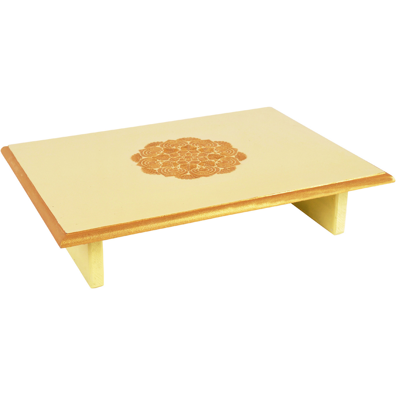 Wooden Low High Stool Coffee Table Altar Table Temple Decor Puja Articles Chowki pata