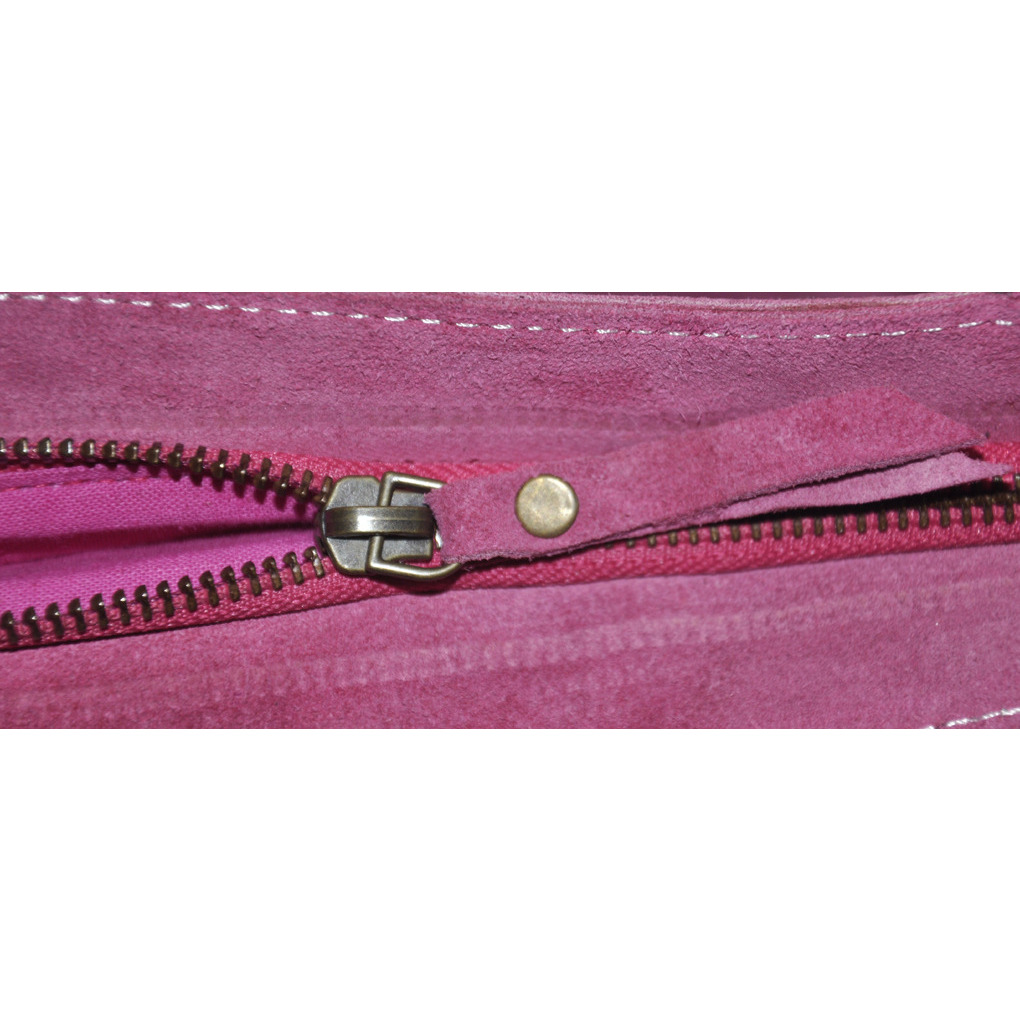 Indian Classic Cotton Bag Embroidered Pink Fabric Women's Fashion Shopping Bag