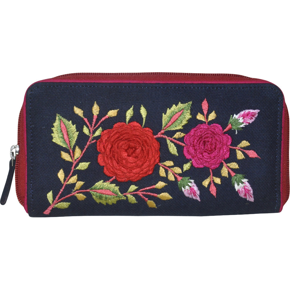 Handmade Cotton Clutch Purse Colorful Embroidered Women's Handbags