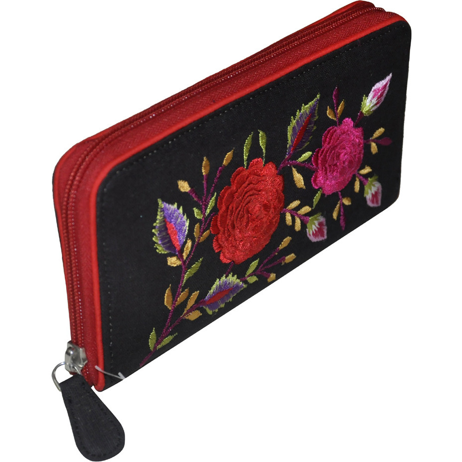 Fashion Designer Cotton Clutch Purse Colorful Embroidered Bag For Girl's