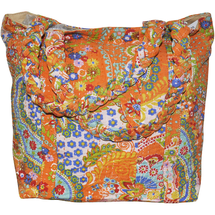 New Tote Shopping Bag Floral Printed Gift Fashion Shoulder Handbag 18 Inch Women's