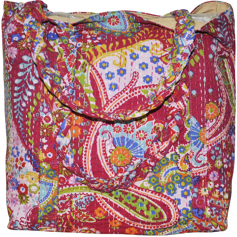 Indian Cotton Shopping Handbag Exclusive Cotton Shoulder Tote Bag Wedding