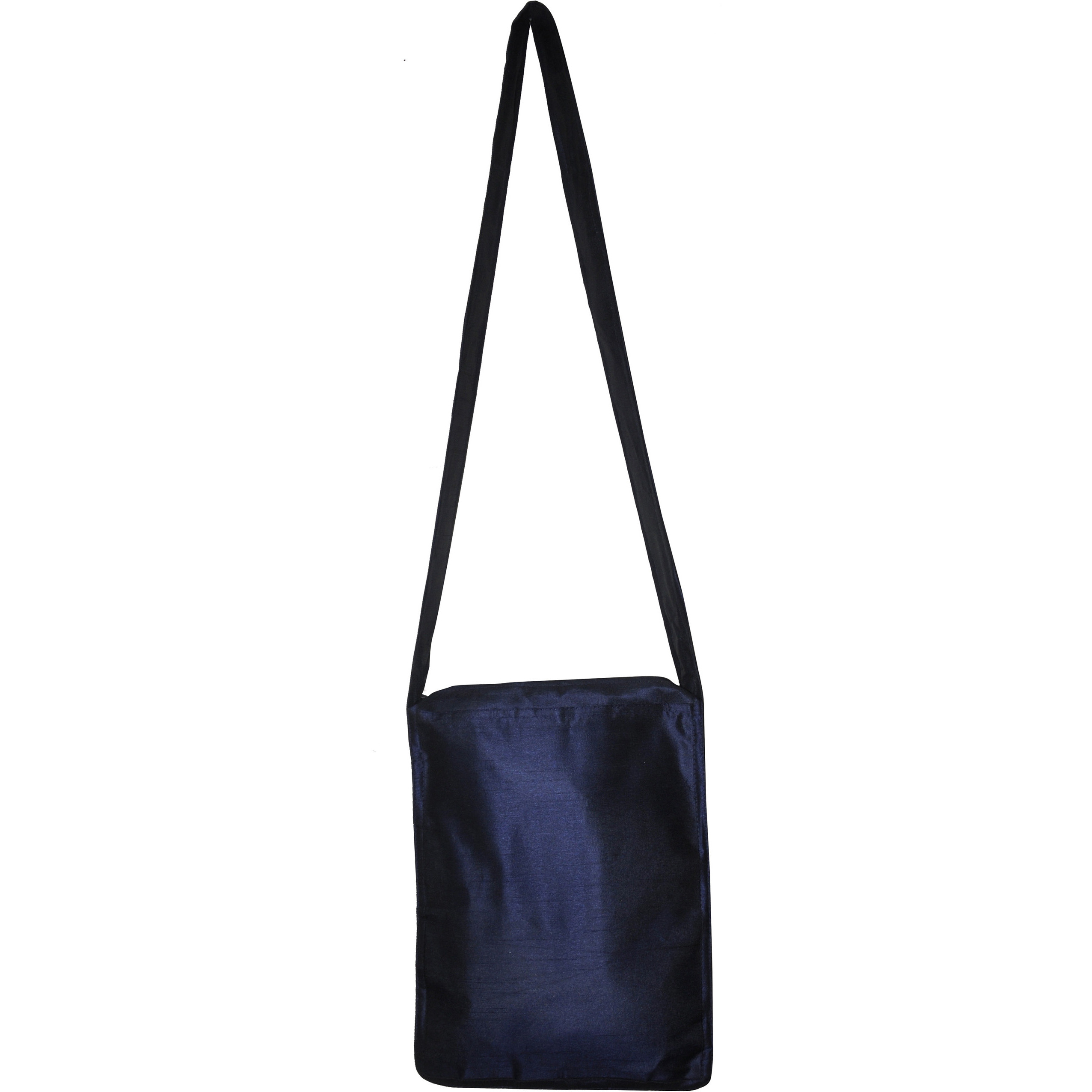 10x15 Inch Crossbody Women's Fashion Bags Blue Silk Brocade Messenger Shoulder Bags