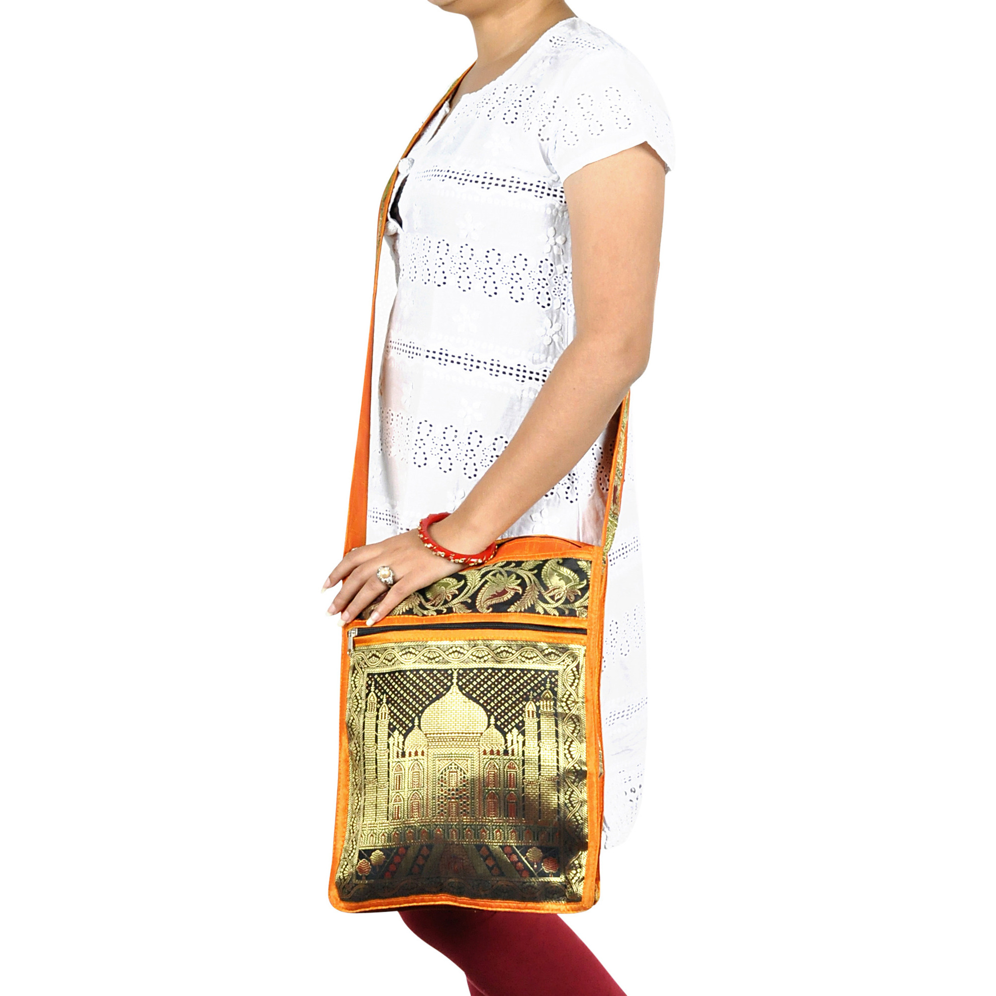 Women Lady Handbag Shoulder Bag Brocade Silk Messenger Hobo Bag Women's Gift
