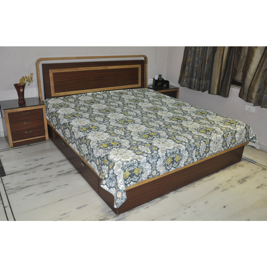 Floral Printed Bed Sheet Cotton Indian Cotton Bedspreads Tapestry