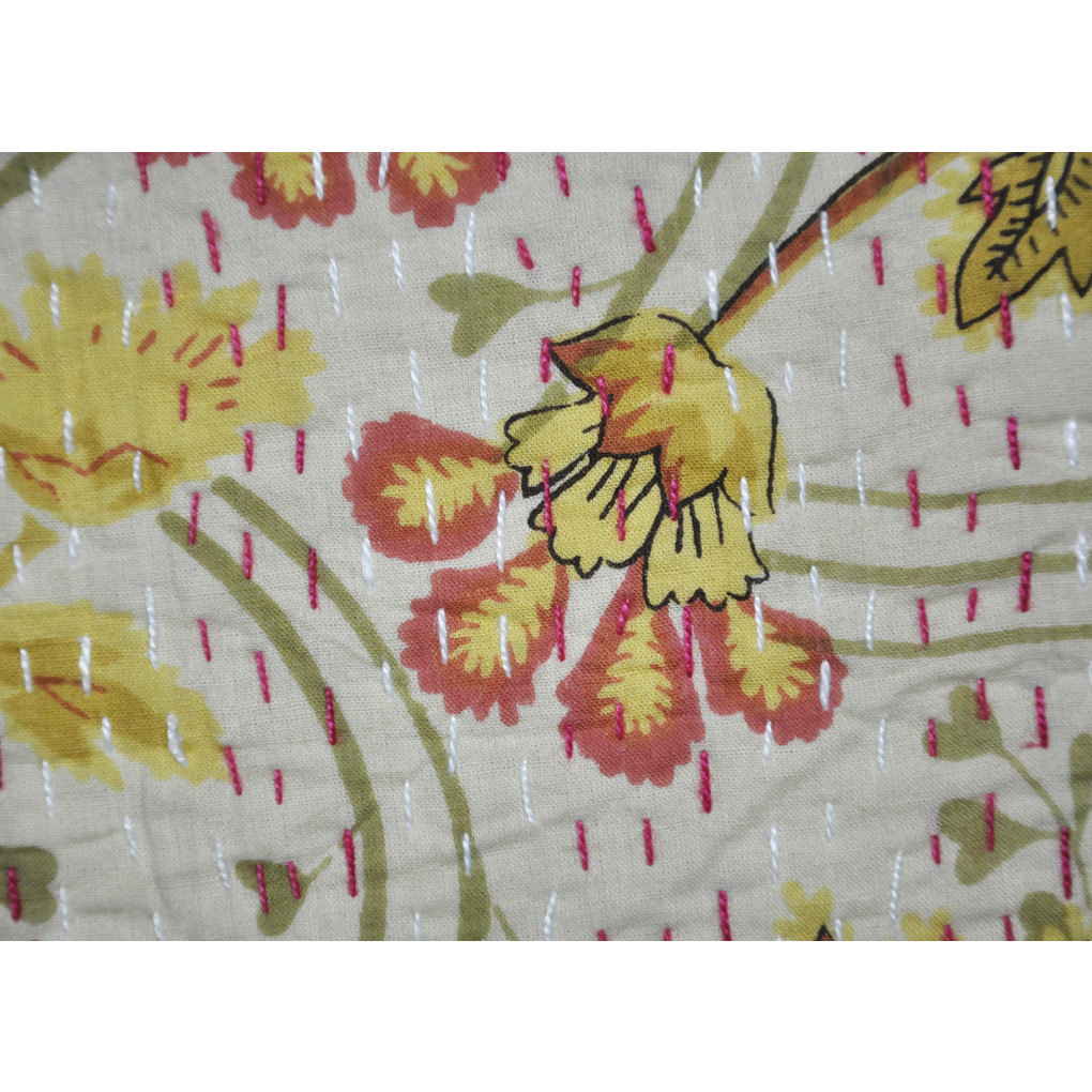 Handmade Cotton Block Printed Bedspreads House Warming Bedding Bedsheet Cover