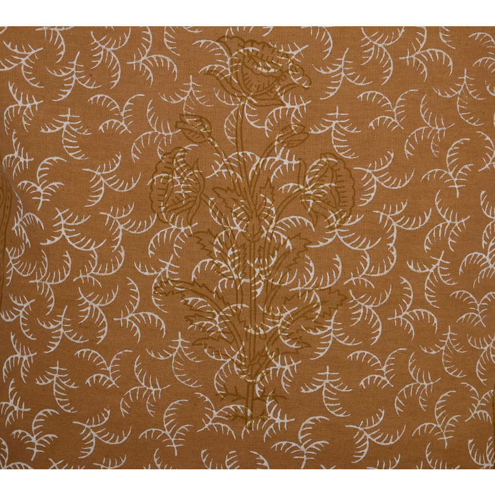 Indian Cotton Cushion Covers Pair Brown Sofa Decorative Square Pillow Cases 40 Cm