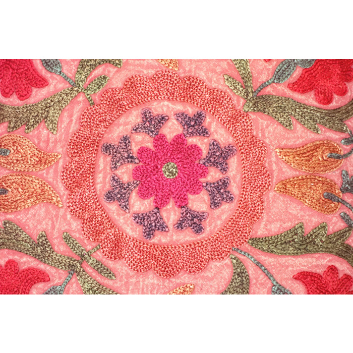 Indian Cotton Embroidered Cushion Pillow Cases Covers Pair House Warming Gifts