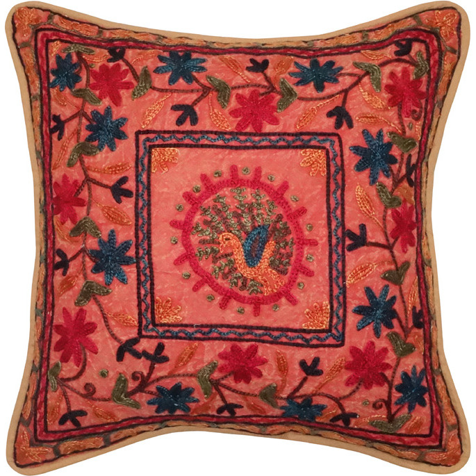 Ethnic Cotton Embroidery Cushion Covers Pillow Cases 17   House Warming Gift