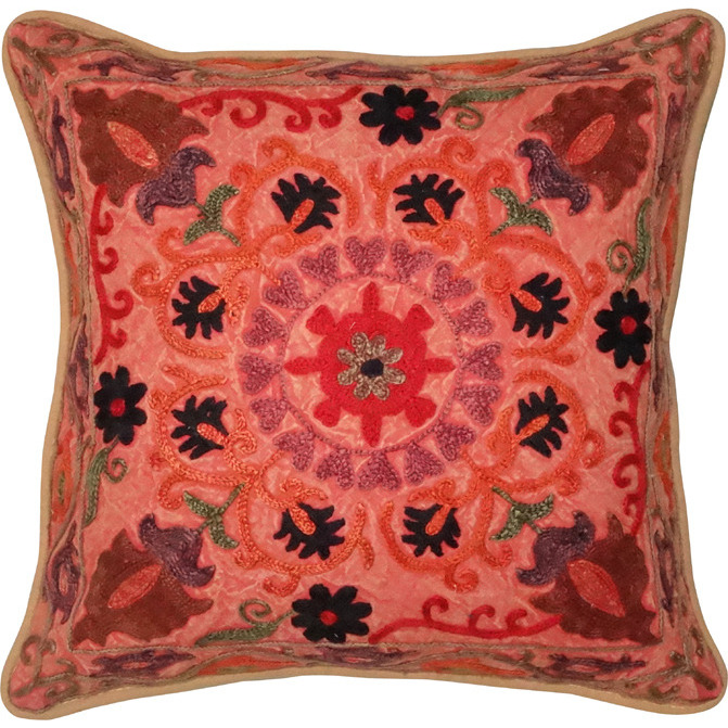 Ethnic Cotton Embroidery Cushion Covers Pillow Cases 17   House Warming Gift