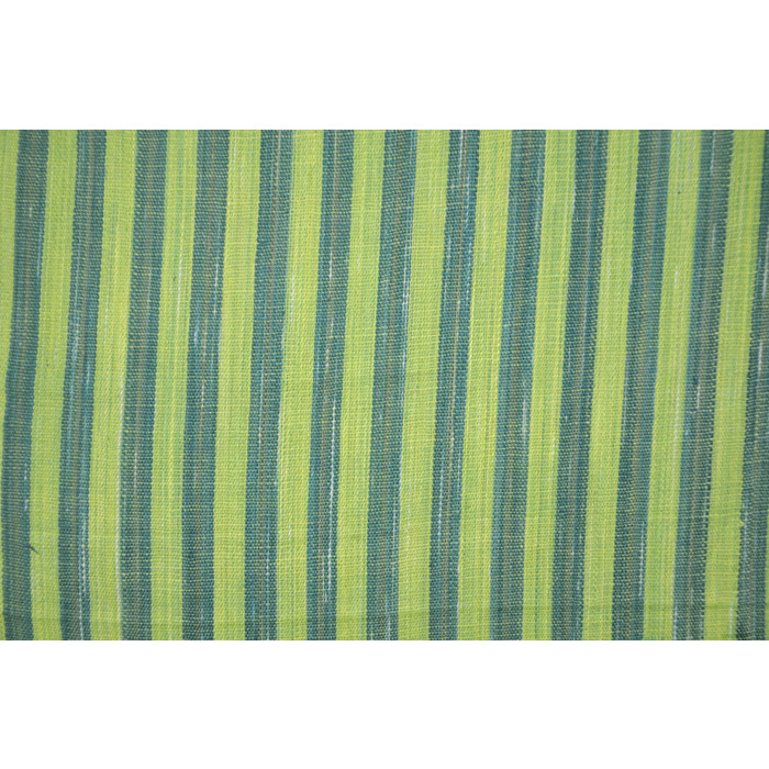 16 Inch Green Cushion Covers Pair Striped Printed Cotton Retro Ethnic Pillow Cases