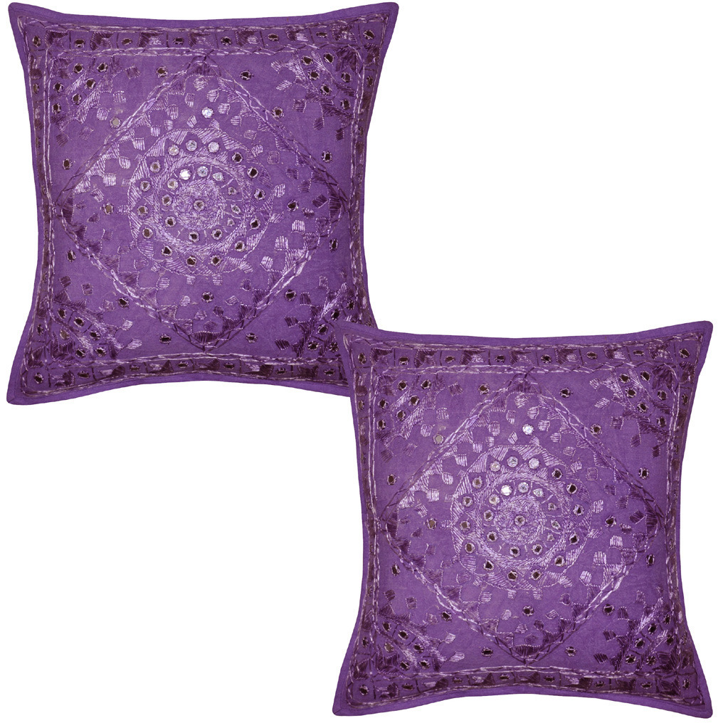 Rajasthani Home Decor Cushion Cover Decorative With Traditional Embroidered Work