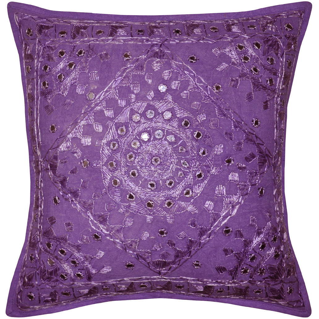 Rajasthani Home Decor Cushion Cover Decorative With Traditional Embroidered Work