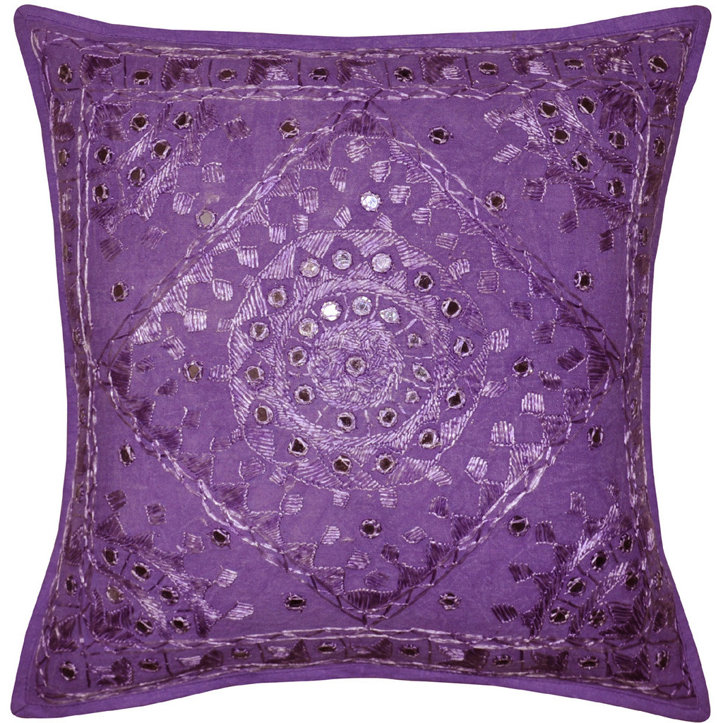 Rajasthani Home Decor Cushion Cover Decorative With Traditional Embroidered Work