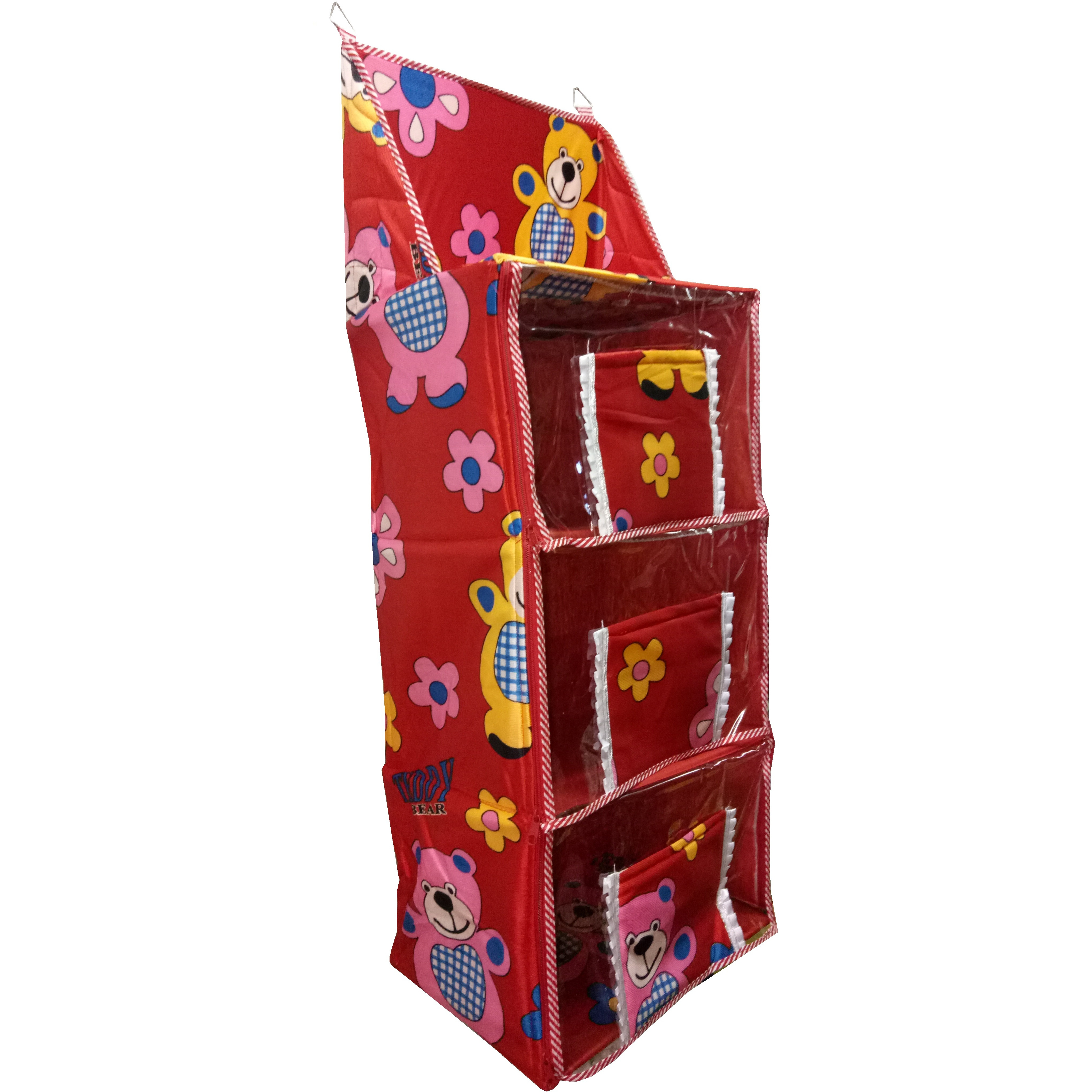 Love Baby Teddy Bear Cupboard 3 Step - DKBC10 Red