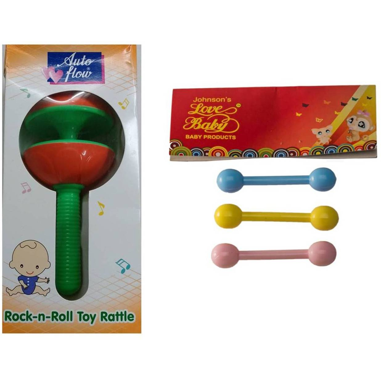 Auto Flow Rattle Toy - Rock-N-Roll - BT23 Combo Green