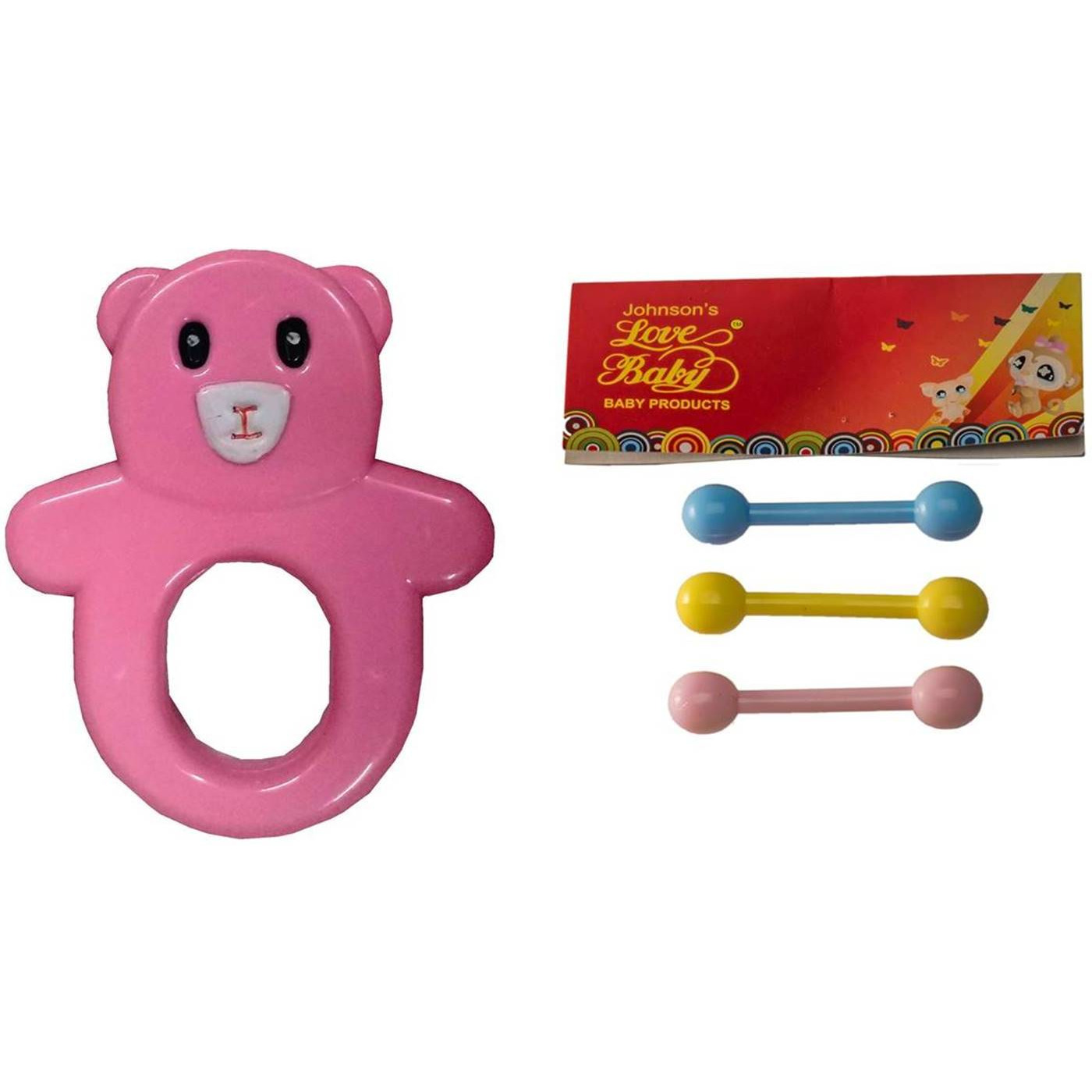 Auto Flow Rattle Toy - Guddu Toy - BT24 Combo Pink