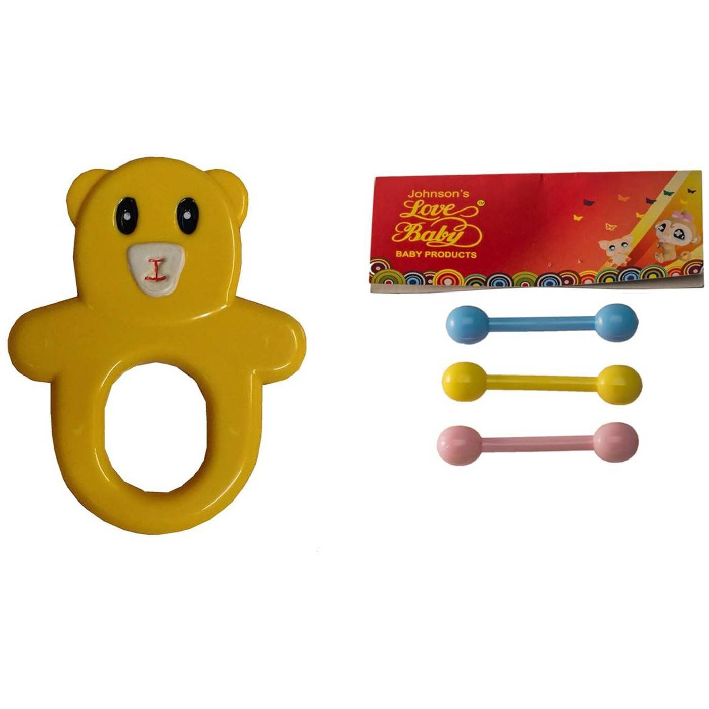 Auto Flow Rattle Toy - Guddu Toy - BT24 Combo Yellow