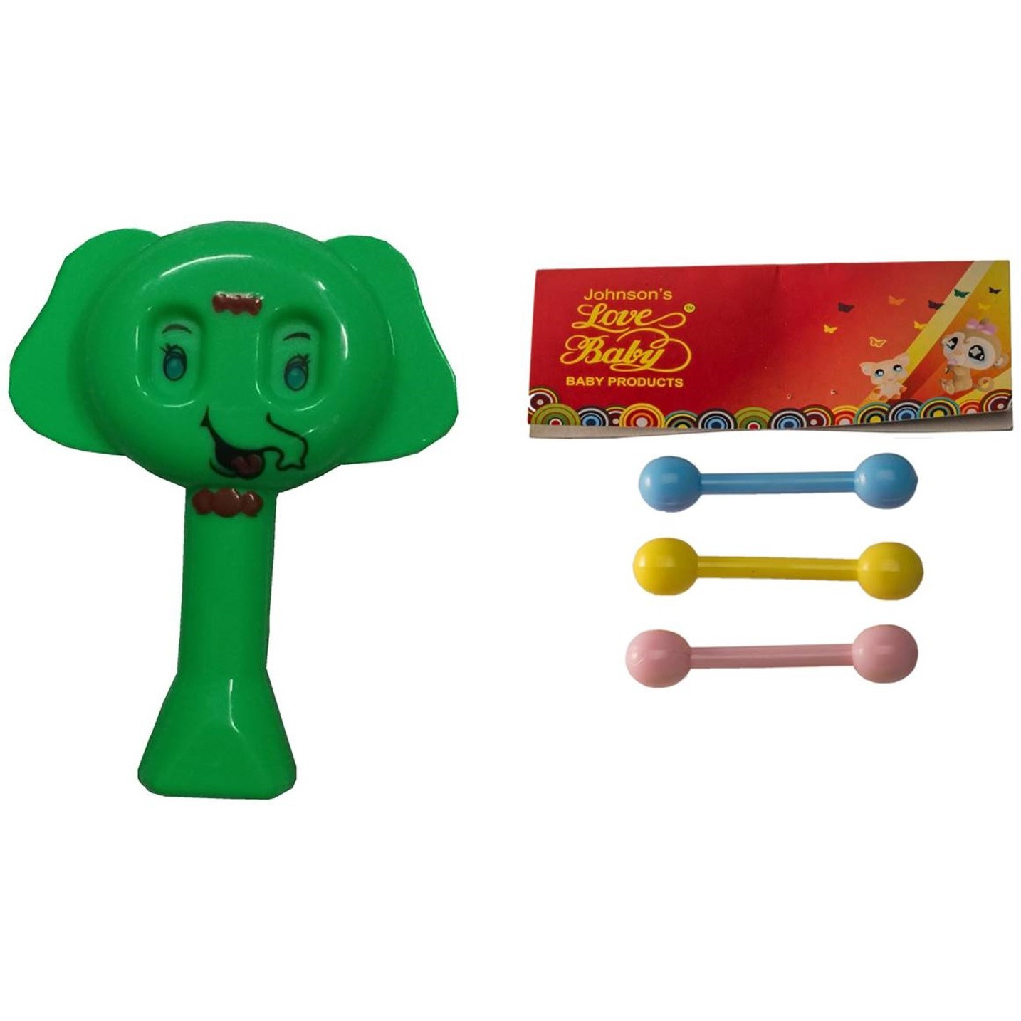 Auto Flow Rattle Toy- Elephant Toy - BT25 Combo Green