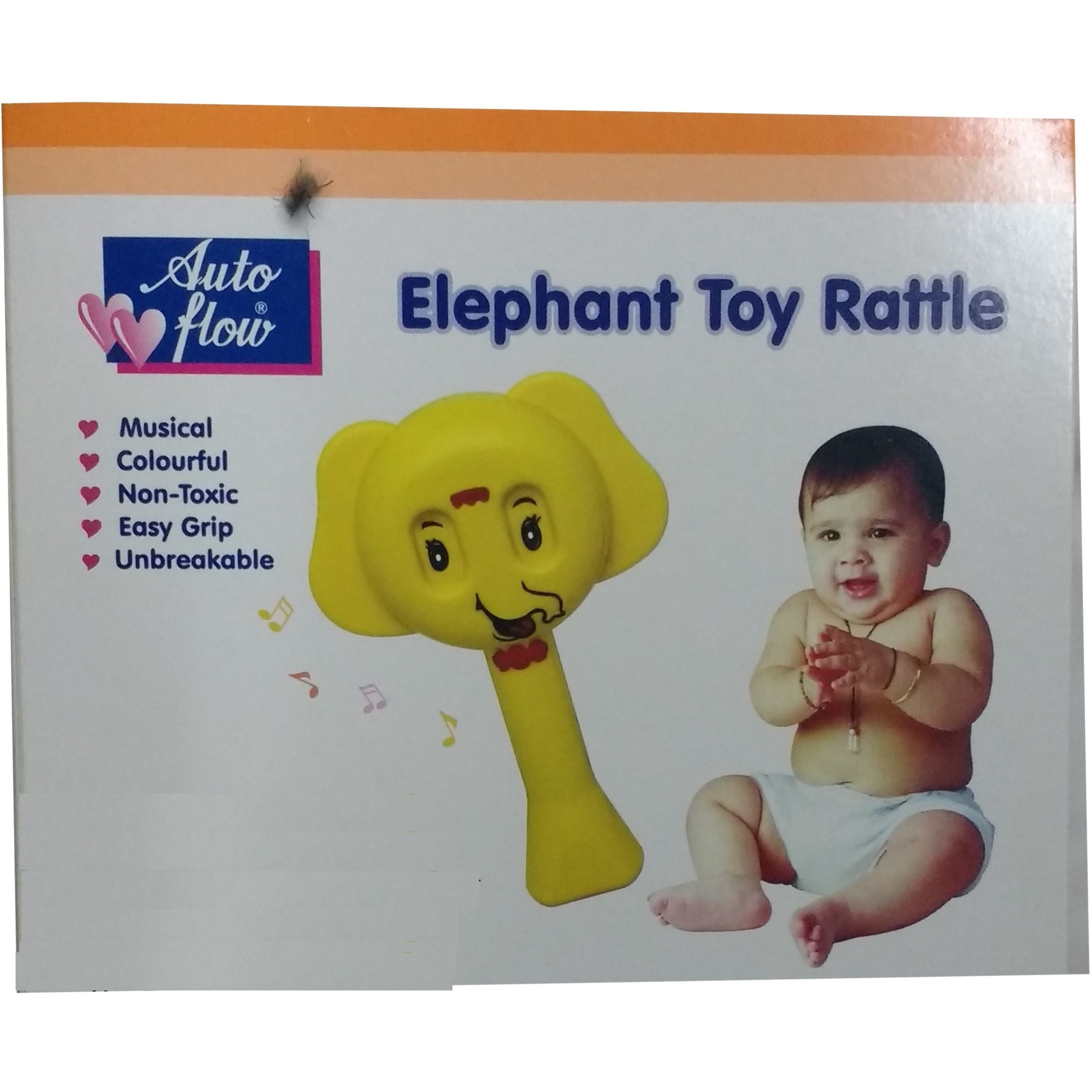 Auto Flow Rattle Toy- Elephant Toy - BT25 Combo Yellow