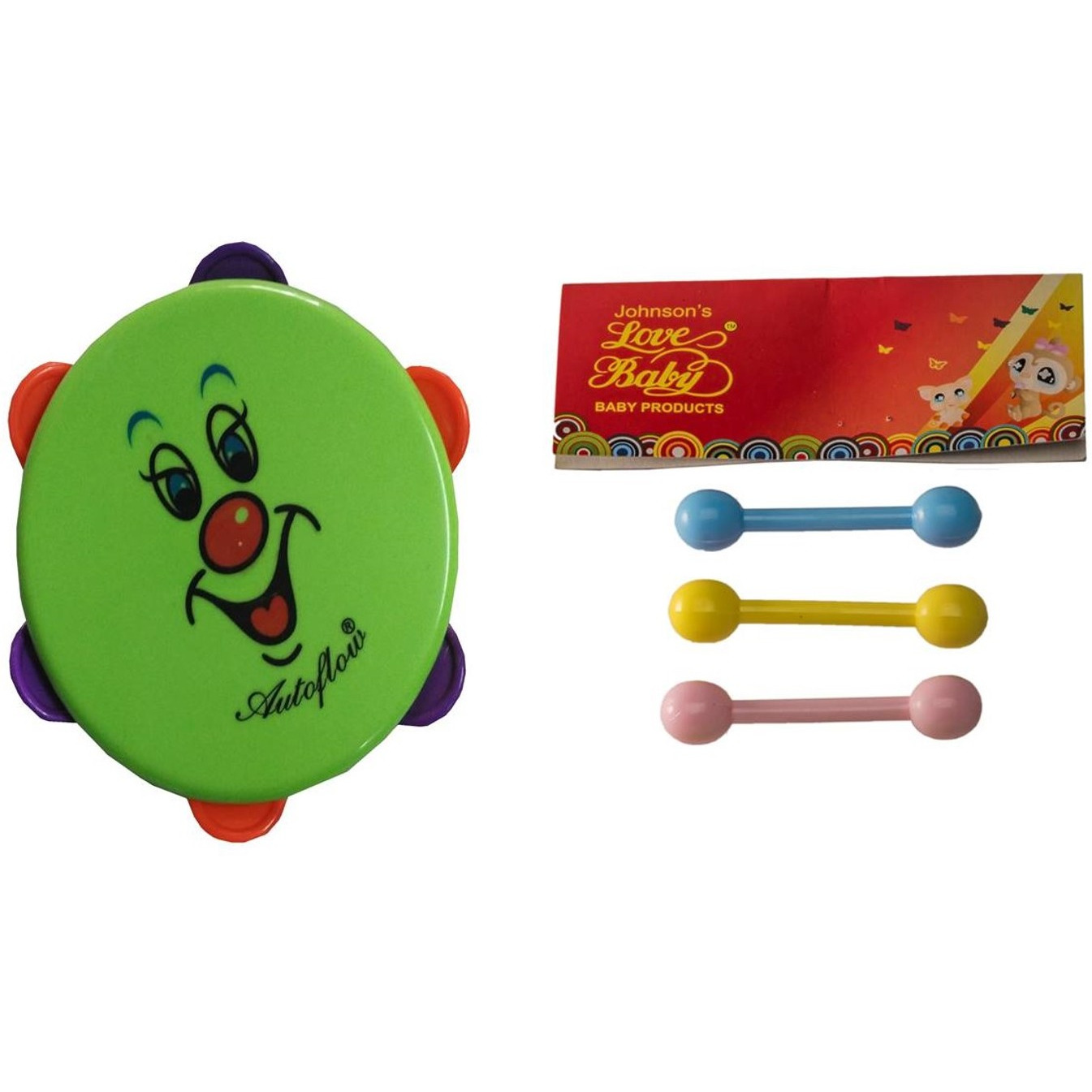 Auto Flow Rattle Toy - Dafli Toy - BT26 Combo Green