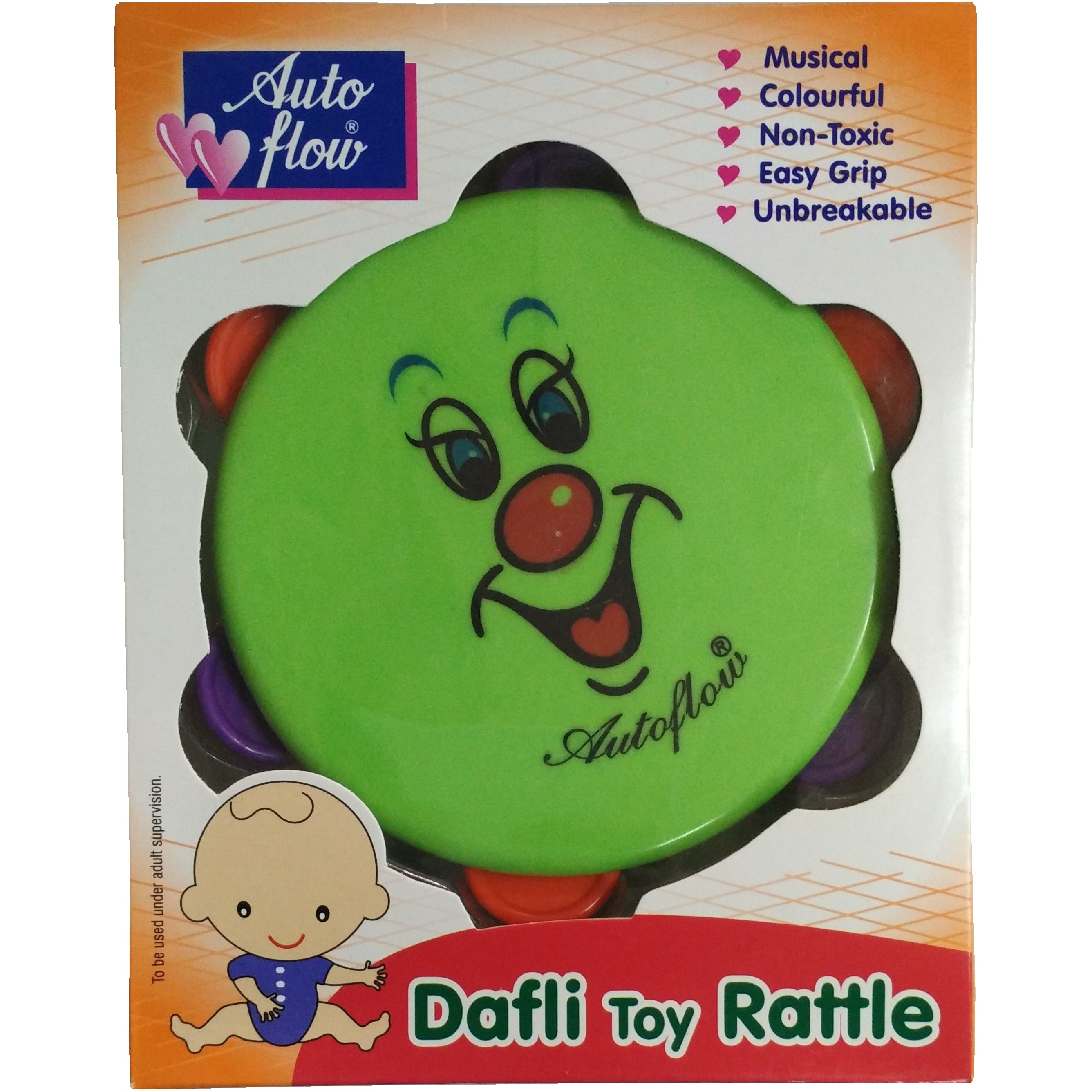 Auto Flow Rattle Toy - Dafli Toy - BT26 Combo Green