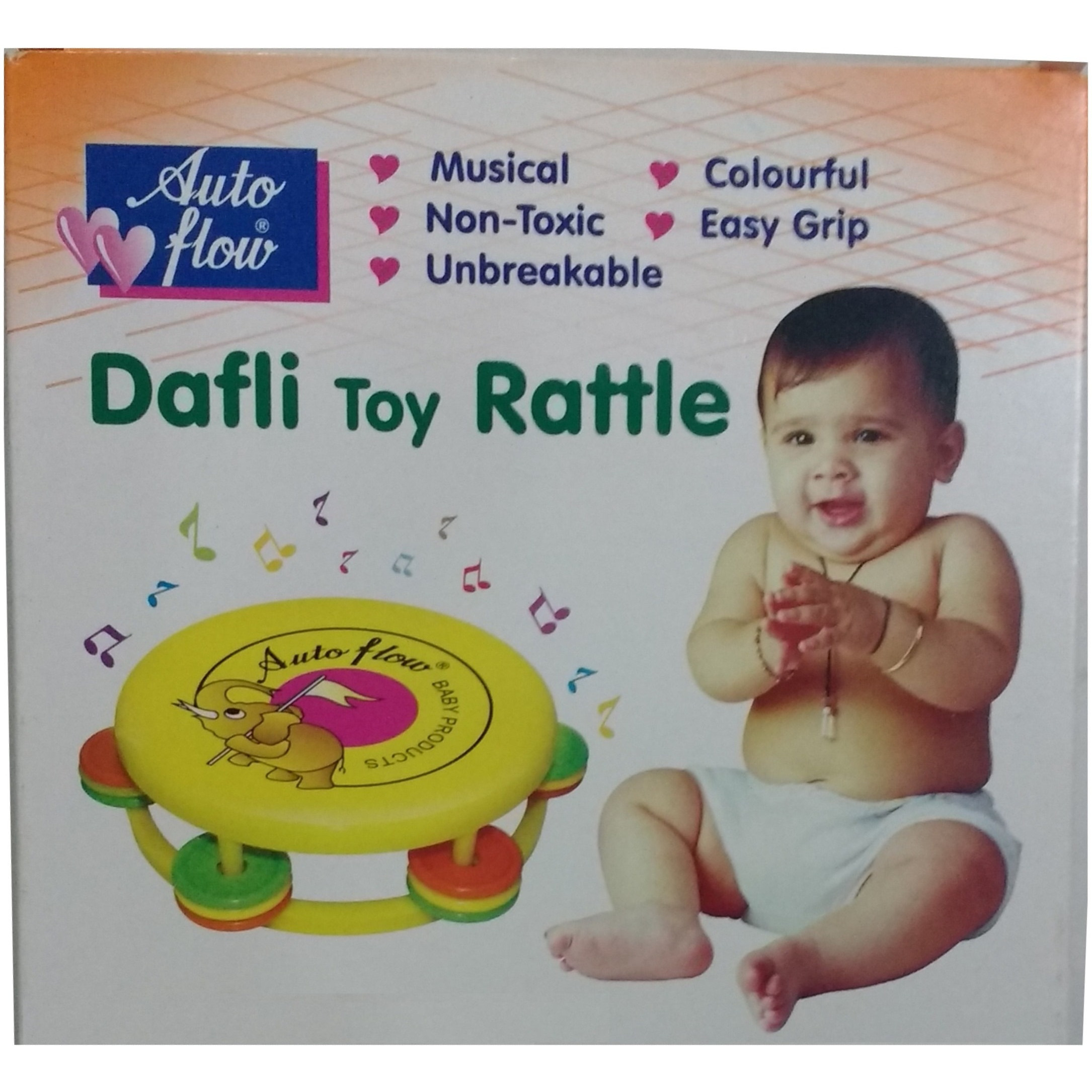 Auto Flow Rattle Toy - Dafli Toy - BT26 Combo Green