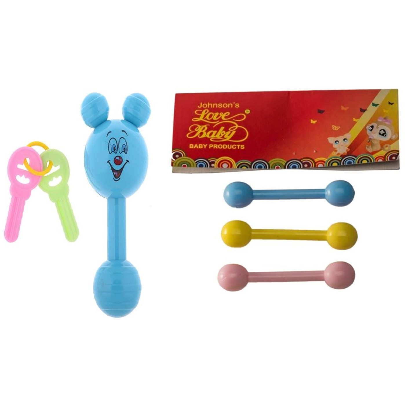 Auto Flow Rattle Toy - Jinny Toy - BT27 Combo Blue