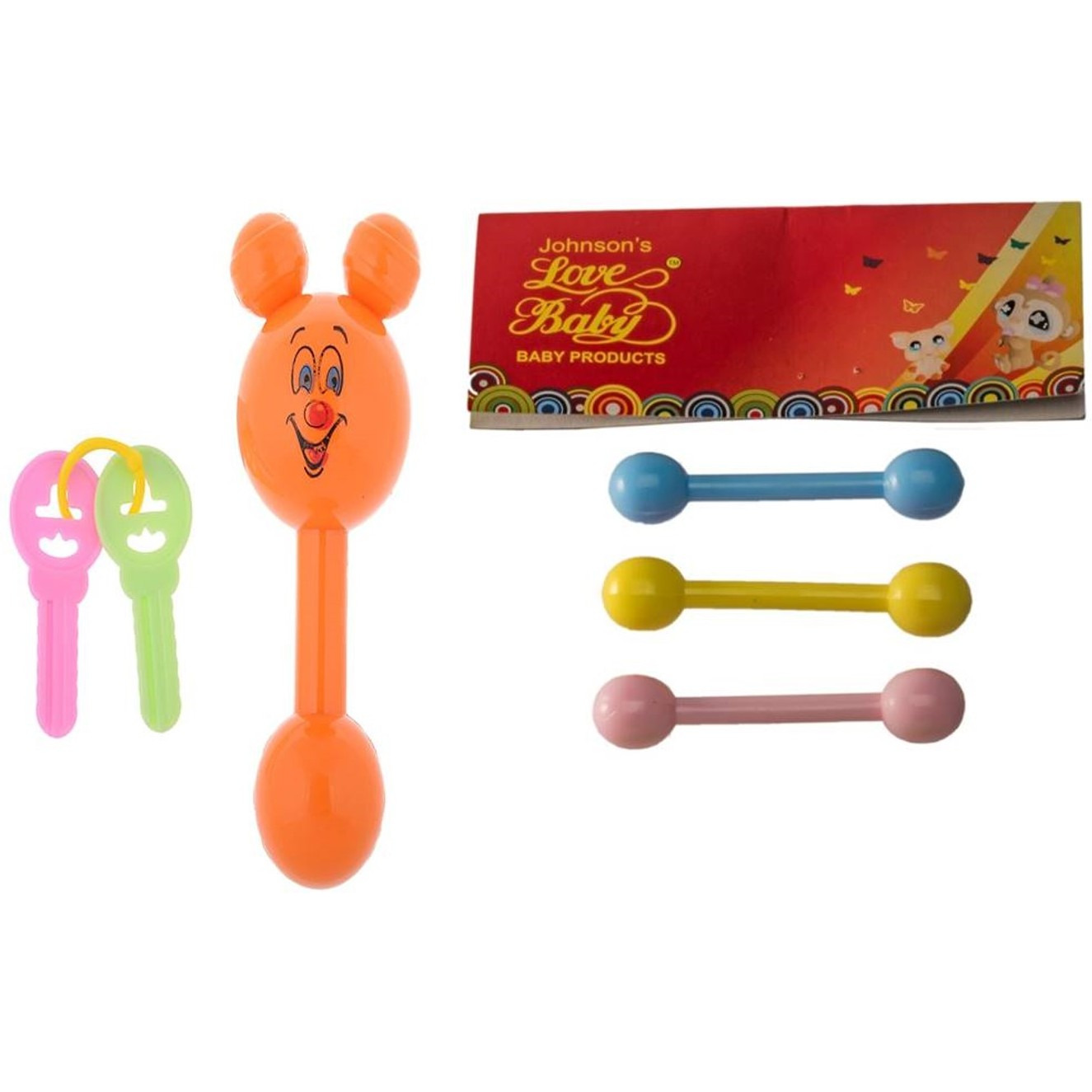 Auto Flow Rattle Toy - Jinny Toy - BT27 Combo Peach