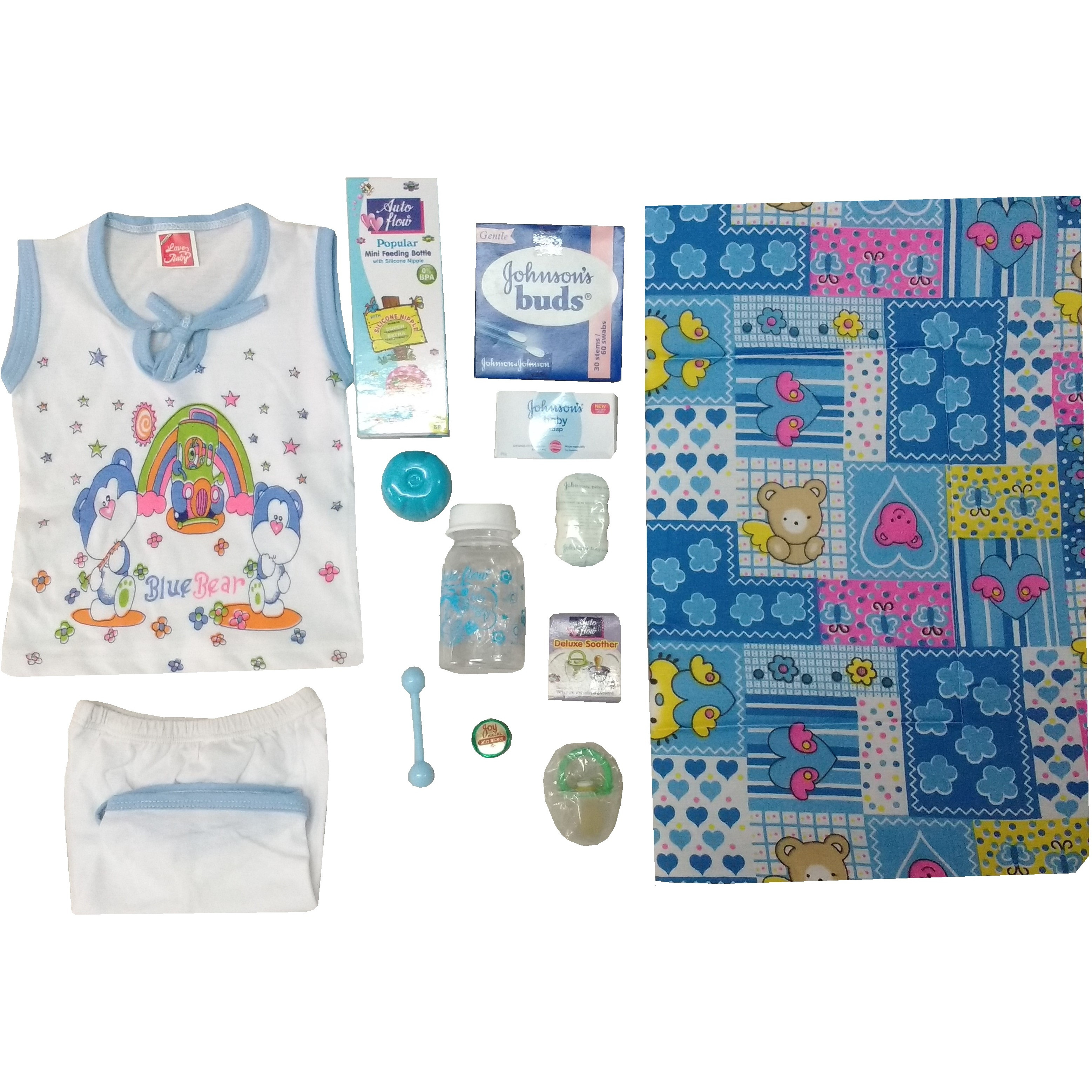 Love Baby Gift Set -Gold Coin Blue