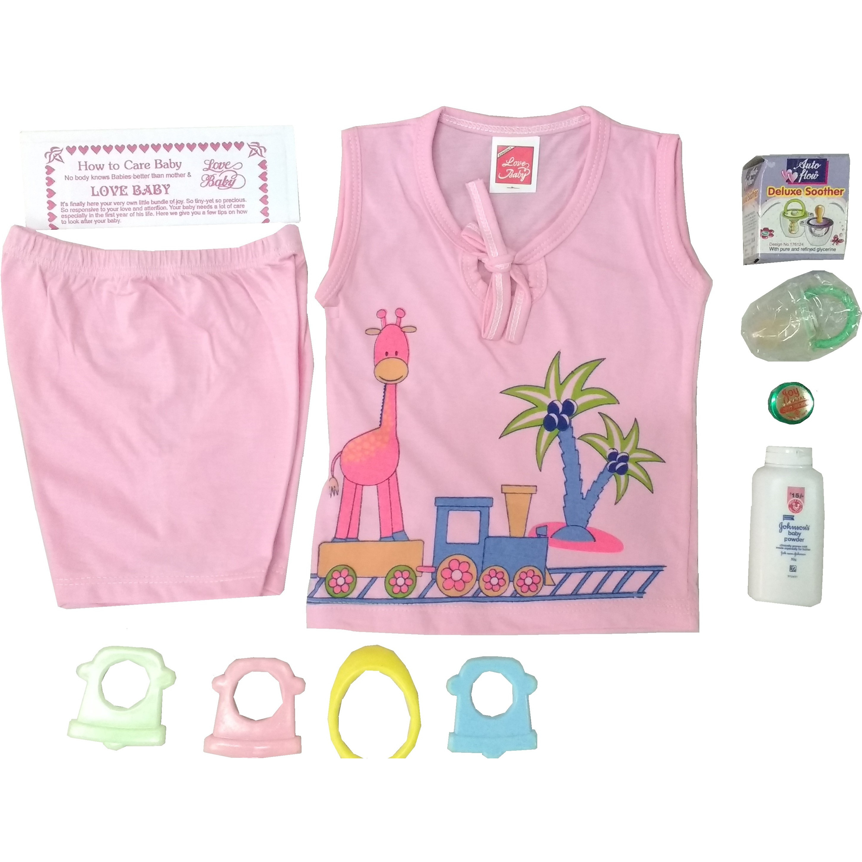 Love Baby Gift Set - Hot shot Pink