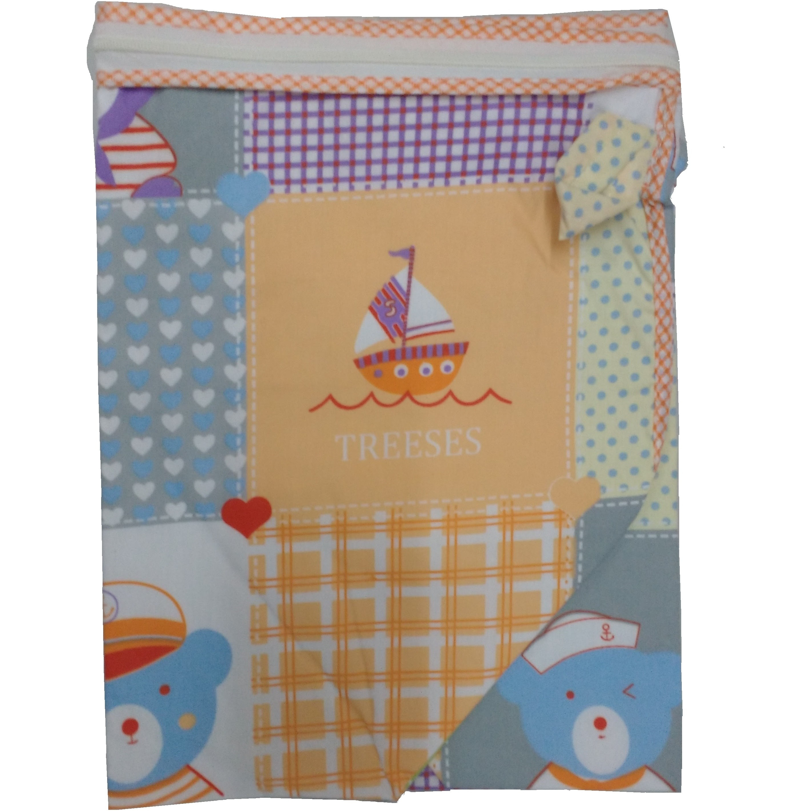 Love Baby Cradle Cloth Superfine With Side Net - 572 Blue