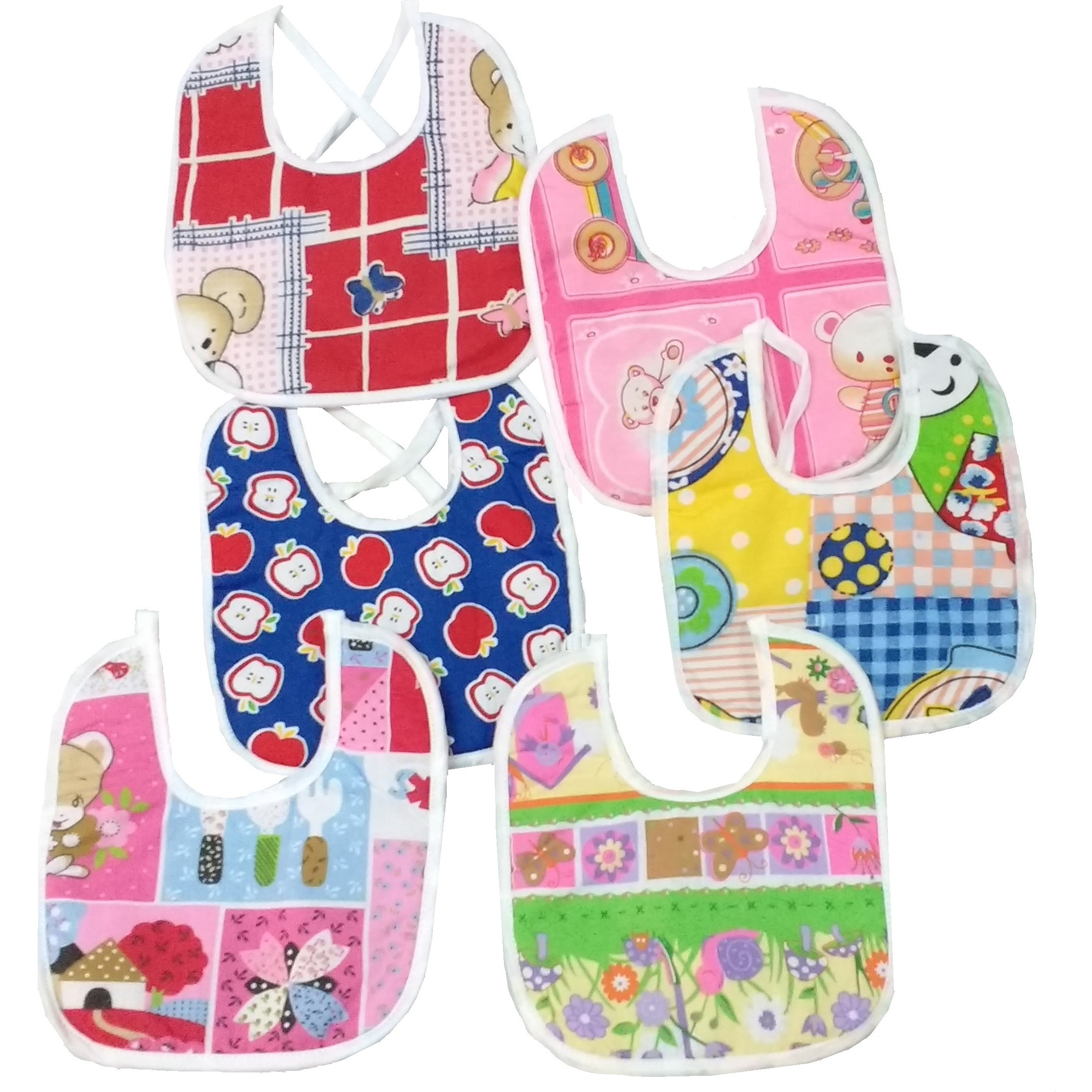 Love Baby Cotton Printed Bibs - 603 Combo C