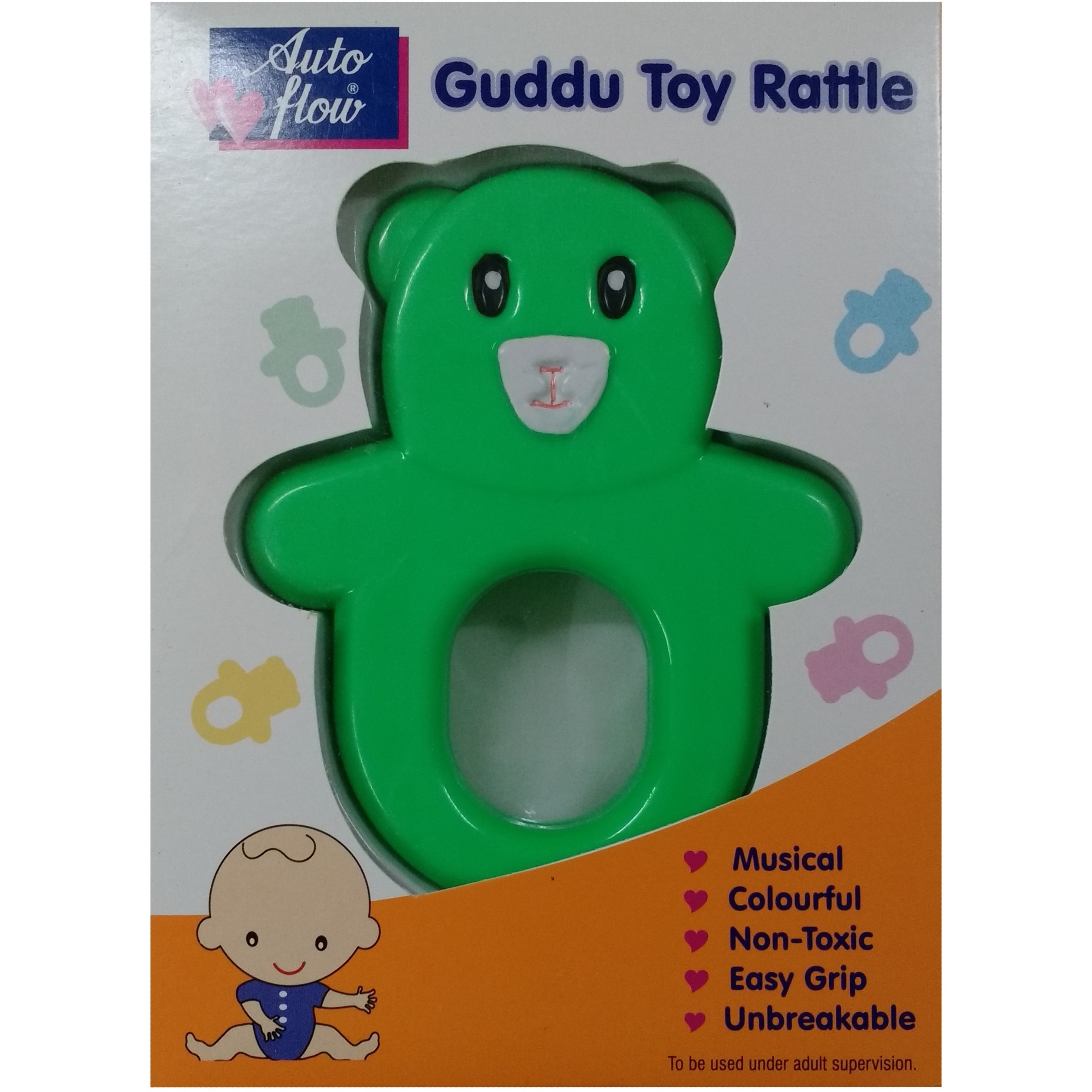 Auto Flow Rattle Toy - Guddu Toy - BT24 Green