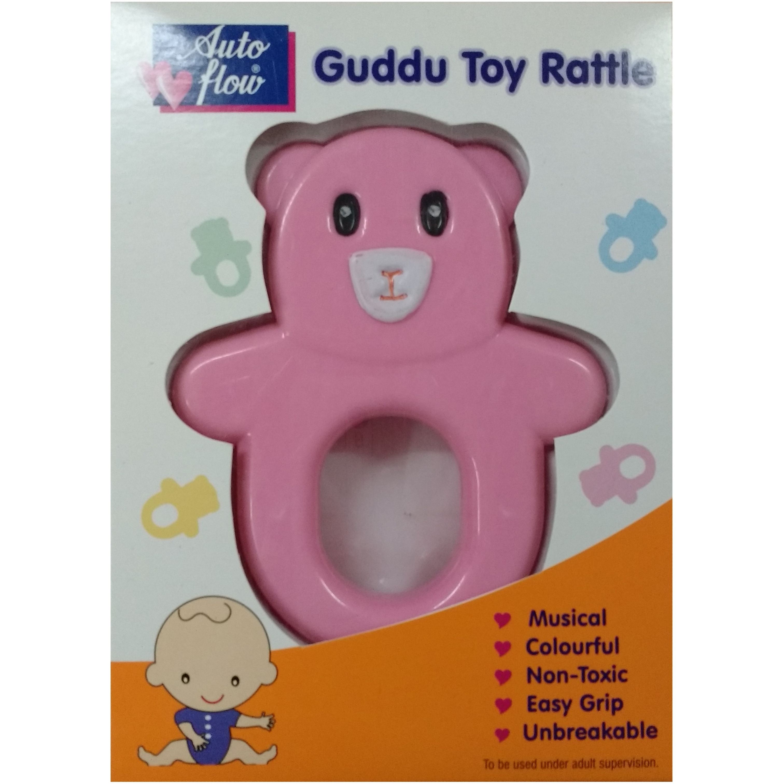 Auto Flow Rattle Toy - Guddu Toy - BT24 Pink