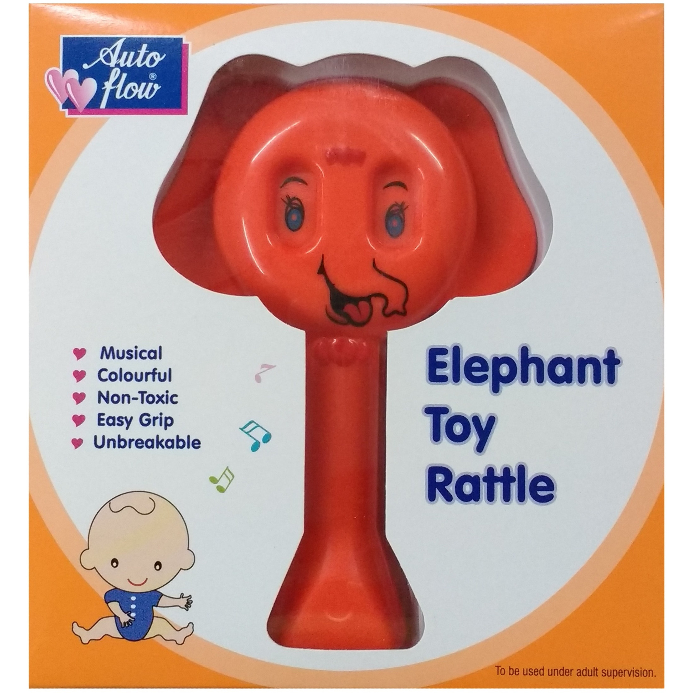 Auto Flow Rattle Toy- Elephant Toy - BT25 Red