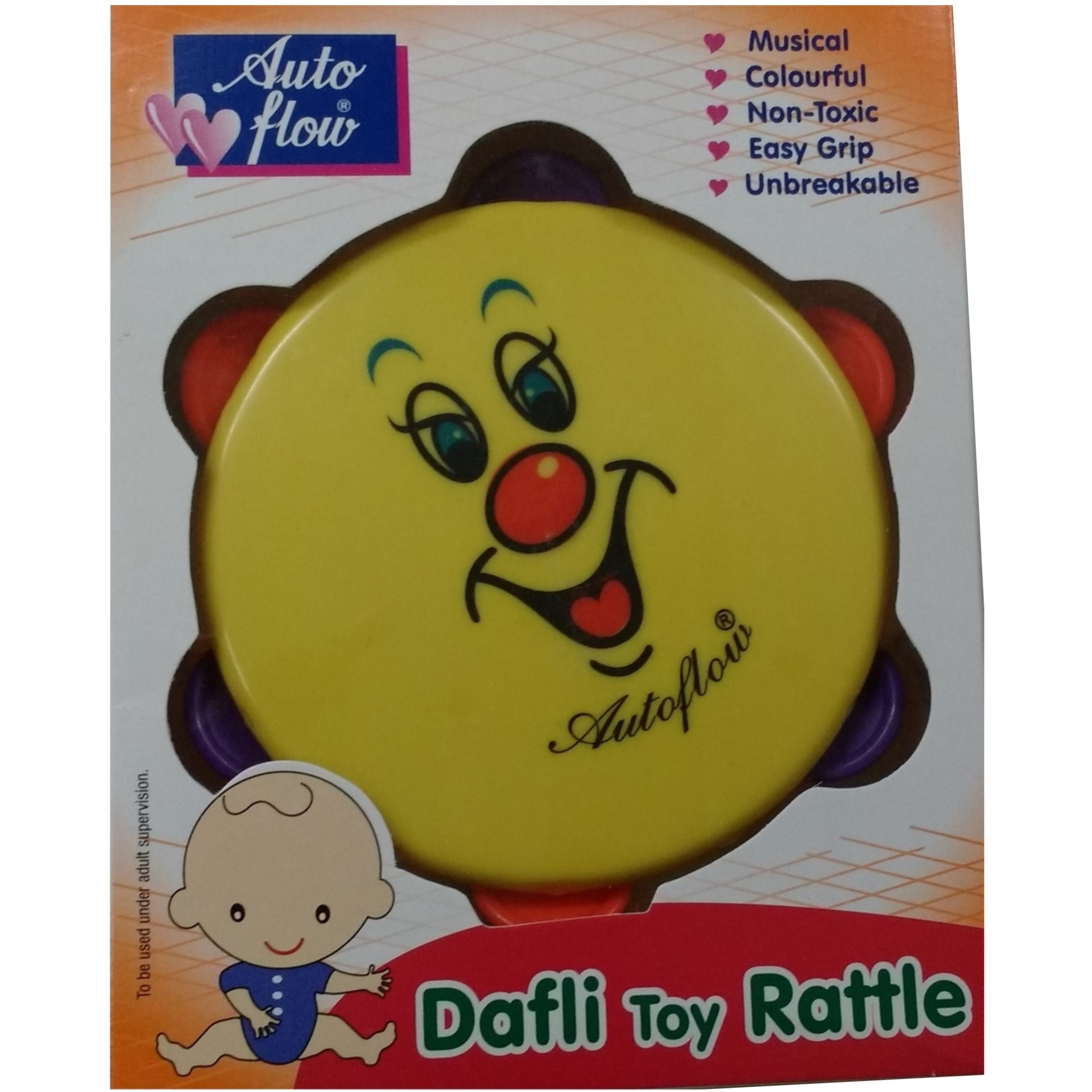 Auto Flow Rattle Toy- Dafli Toy - BT26 Yellow