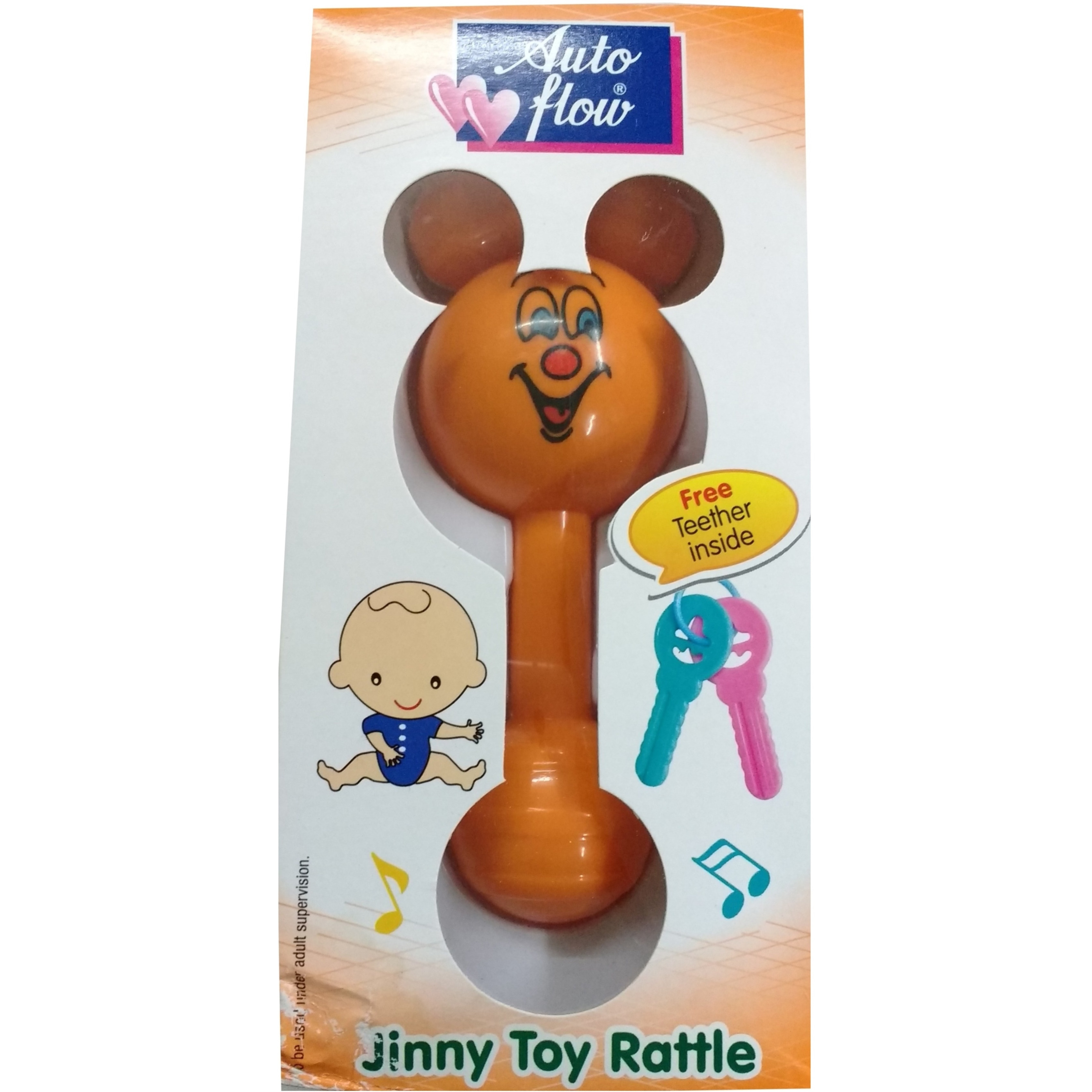 Auto Flow Rattle Toy - Jinny Toy - BT27 Peach