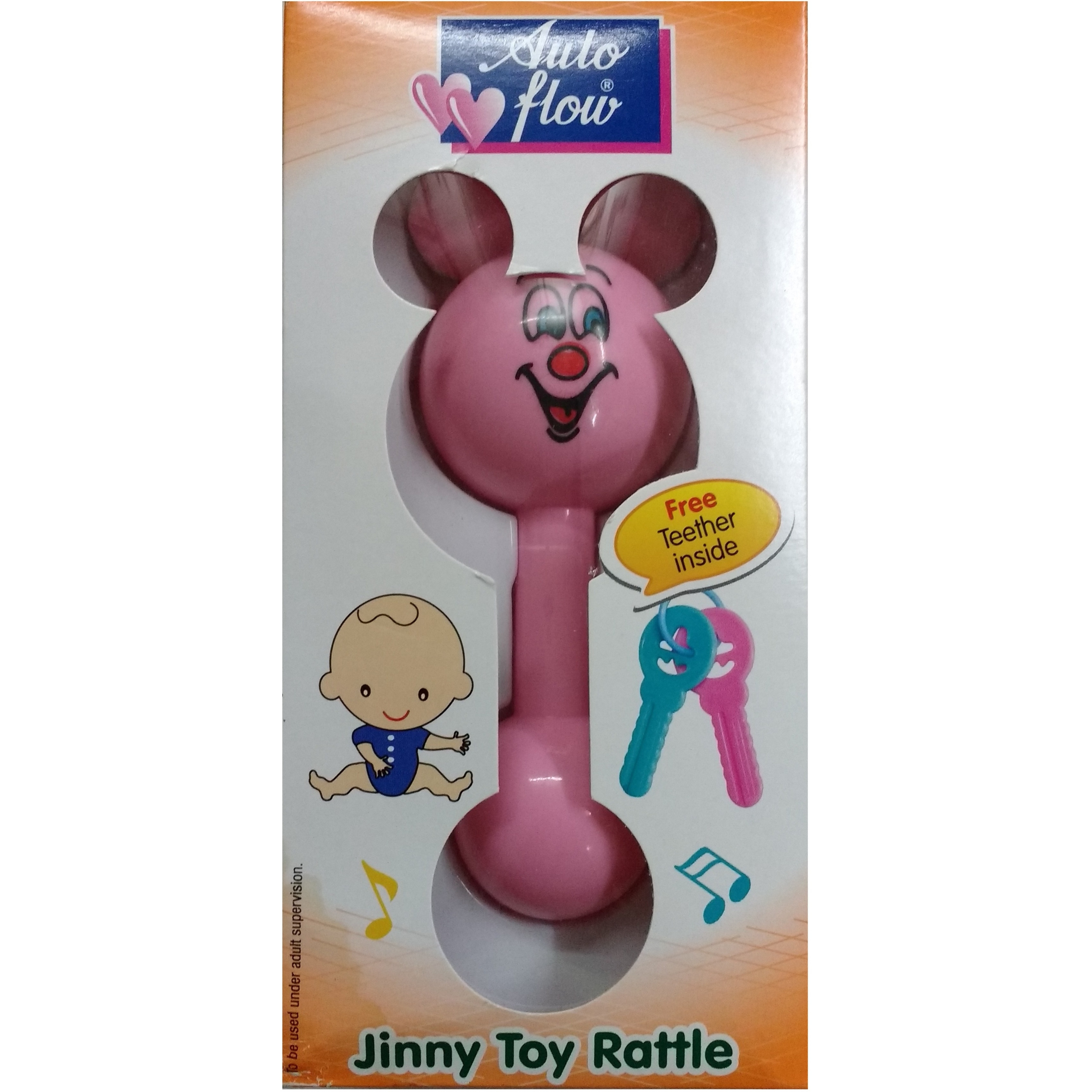 Auto Flow Rattle Toy - Jinny Toy - BT27 Pink