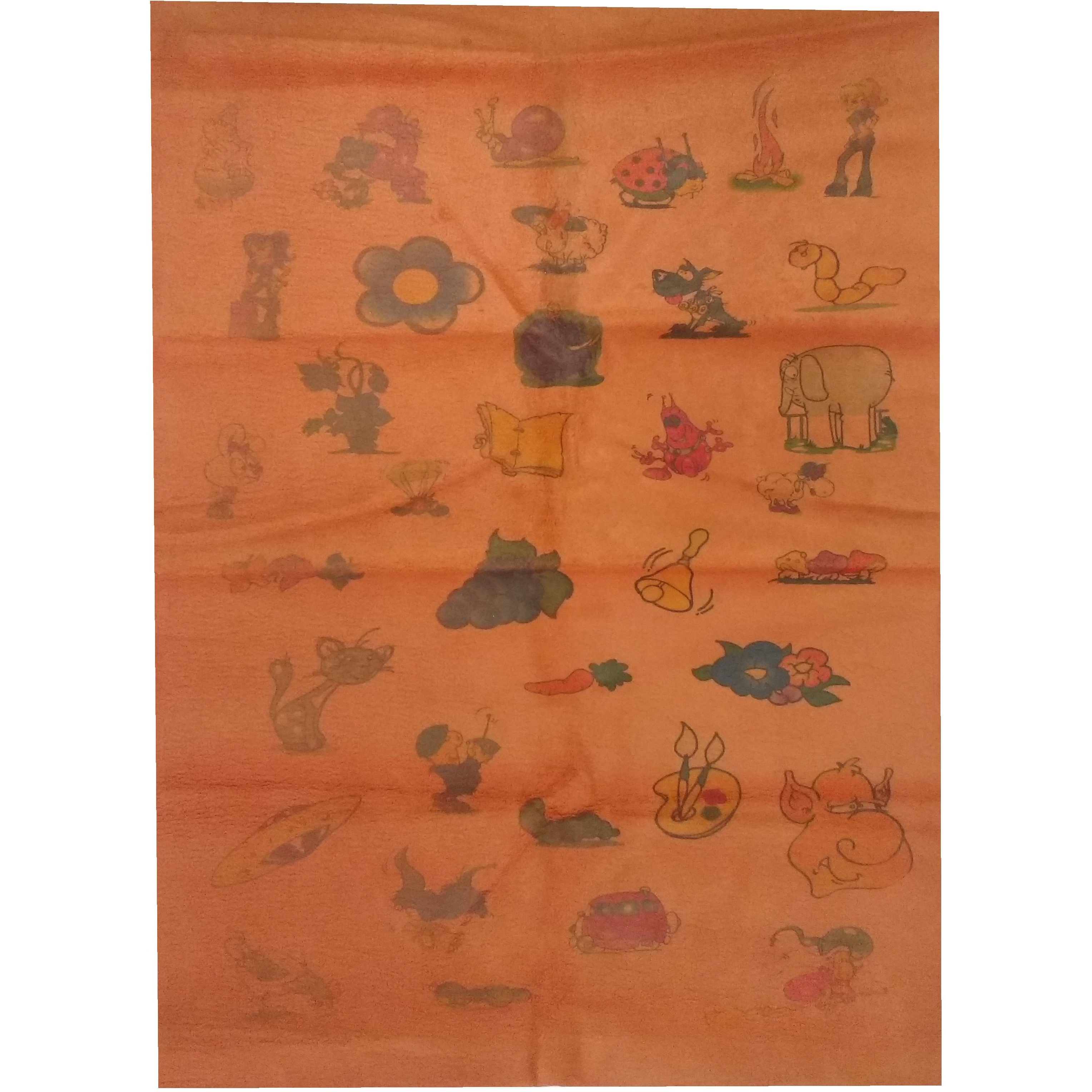Quick Dry Bed Protector Printed - 619 M Toffee
