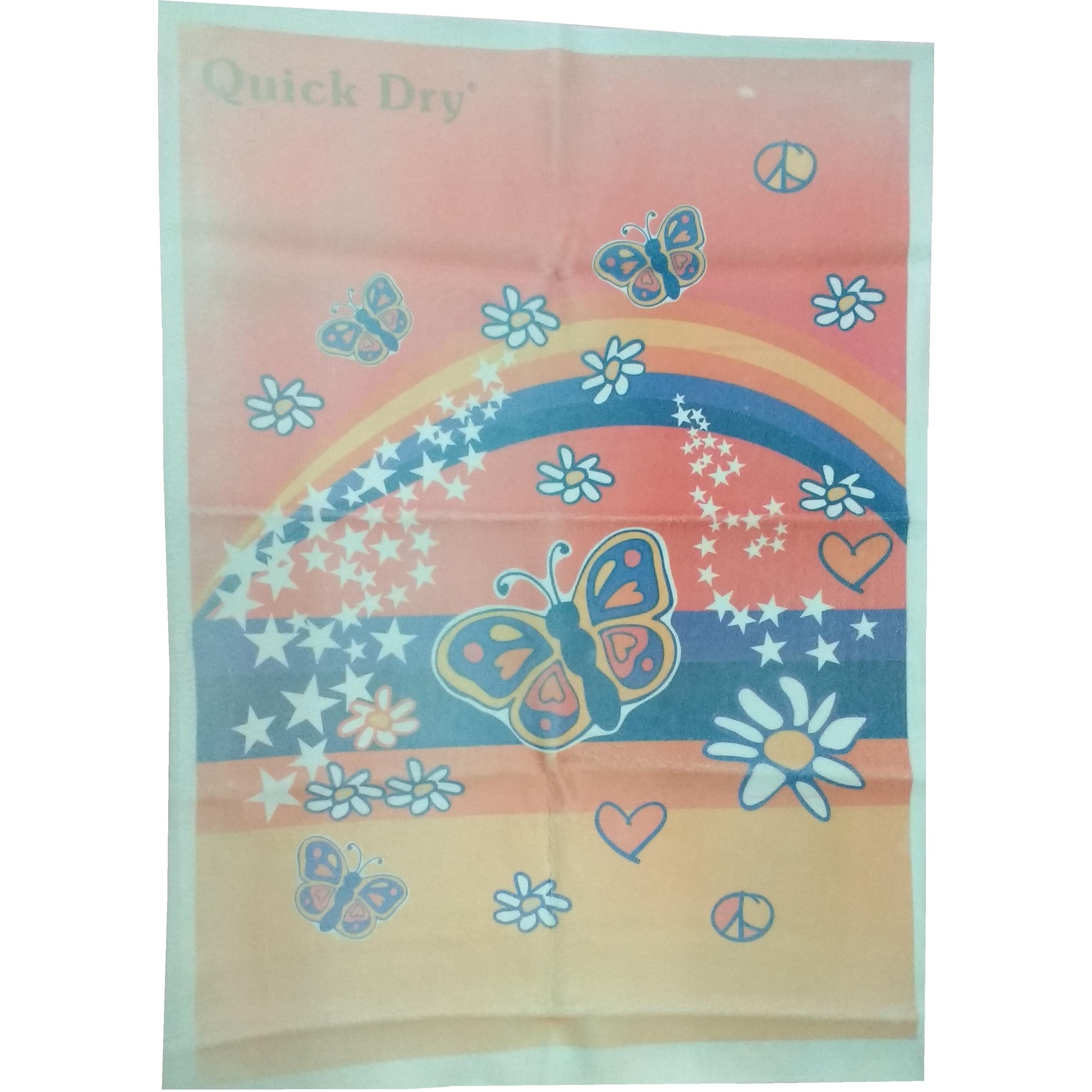 Quick Dry Bed Protector Printed - 627 M Sea Green